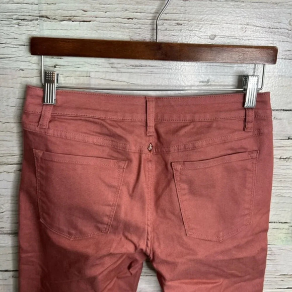 Prana kayla jeans pants mid rise salmon color outdoor wear skinny stretch size 4 - Picture 6 of 8